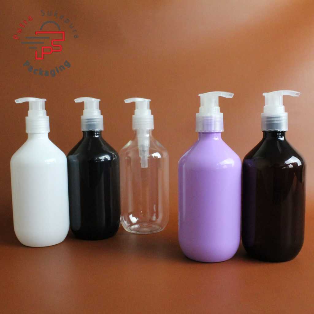 Botol pump 300ml mada / botol lotation pump 300ml pump neck 24 natural