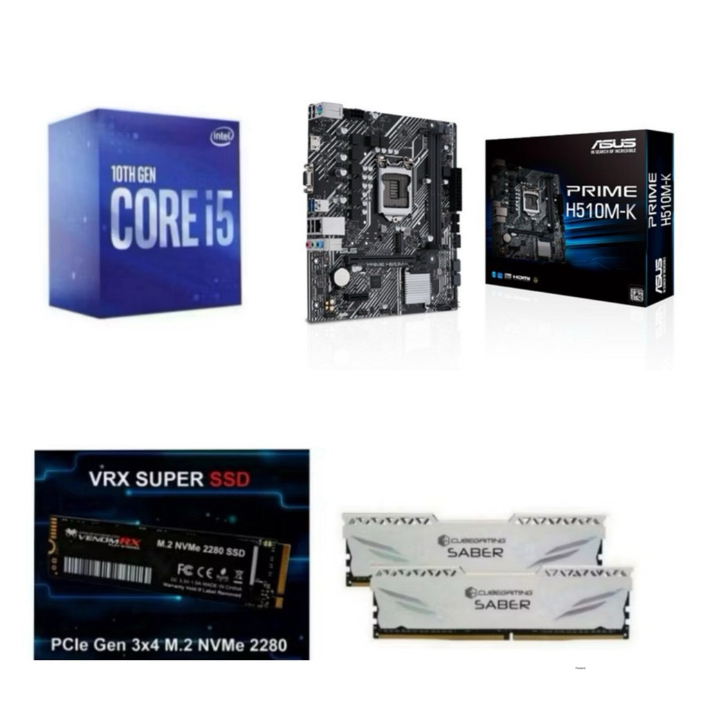 Paket Processor Intel Core i5 10400 / i5 10400F Box Gen 10 LGA 1200 DDR4 NVME