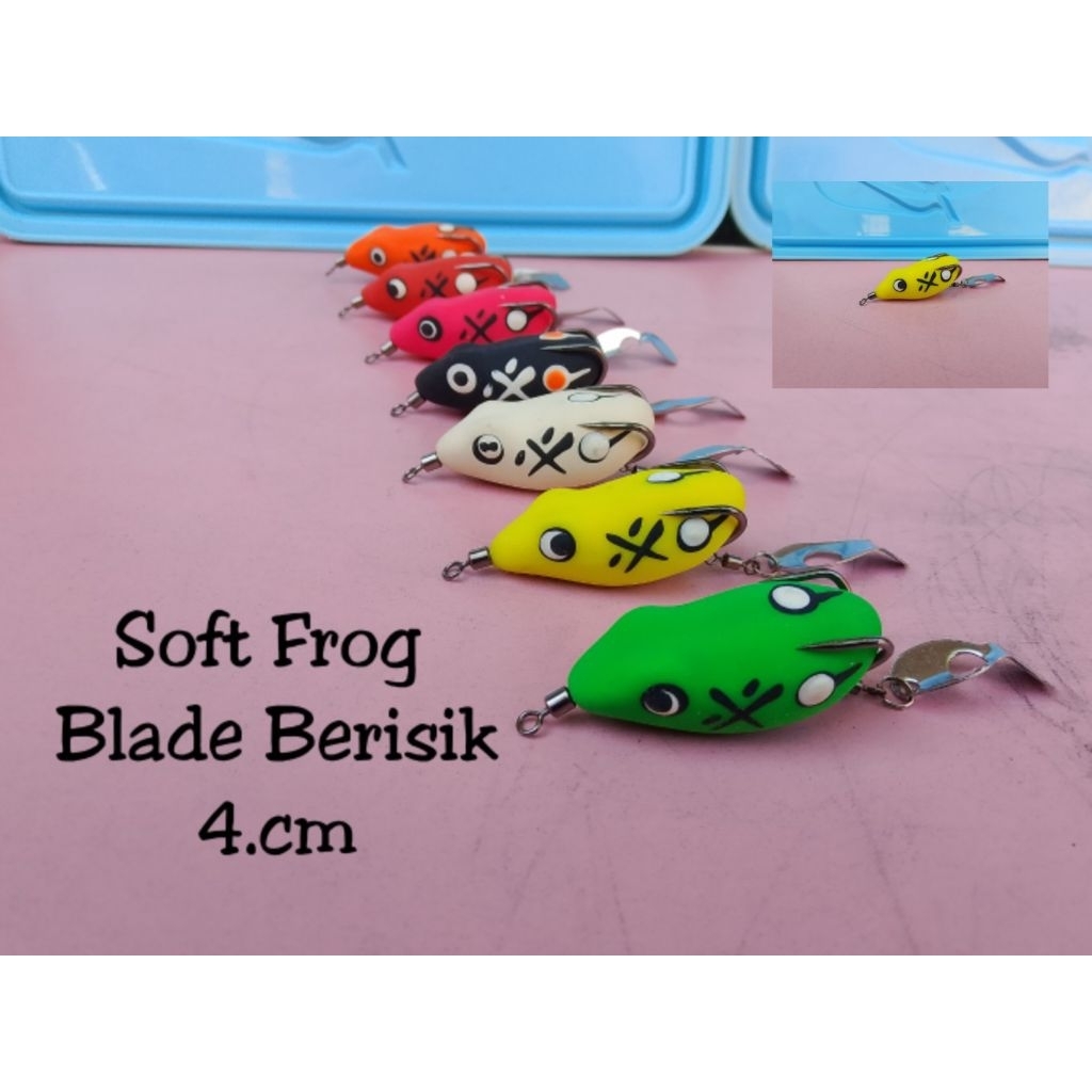 PRODUK TERBARU SOFT FROG 4cm Blade Entong Rasa Jawes (Berisik) Umpan casting / Umpan gabus / Umpan c
