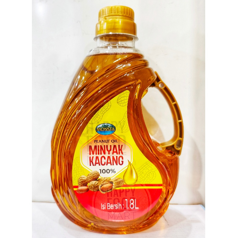[BPOM RI] MONSTA PEANUT OIL 1,8 LITER/MINYAK KACANG/MINYAK SEHAT/MINYAK GORENG BOTOL