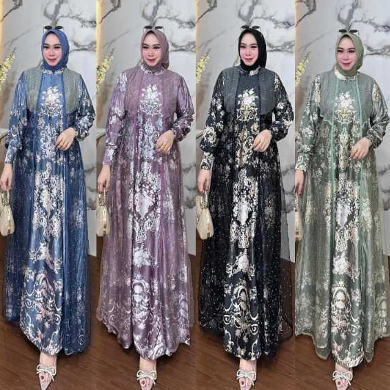 27gadih gamis payet mewah butik kekinian edisi sultana dress motif elegan butik terbaru 2026