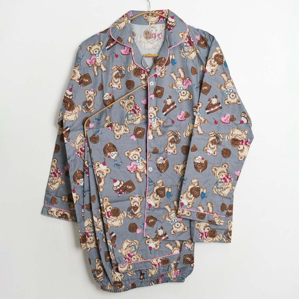 A16 - Piyama Lengan Panjang - Sleepwear - Baju Tidur Premium - Piyama Wanita - Piyama Lucu