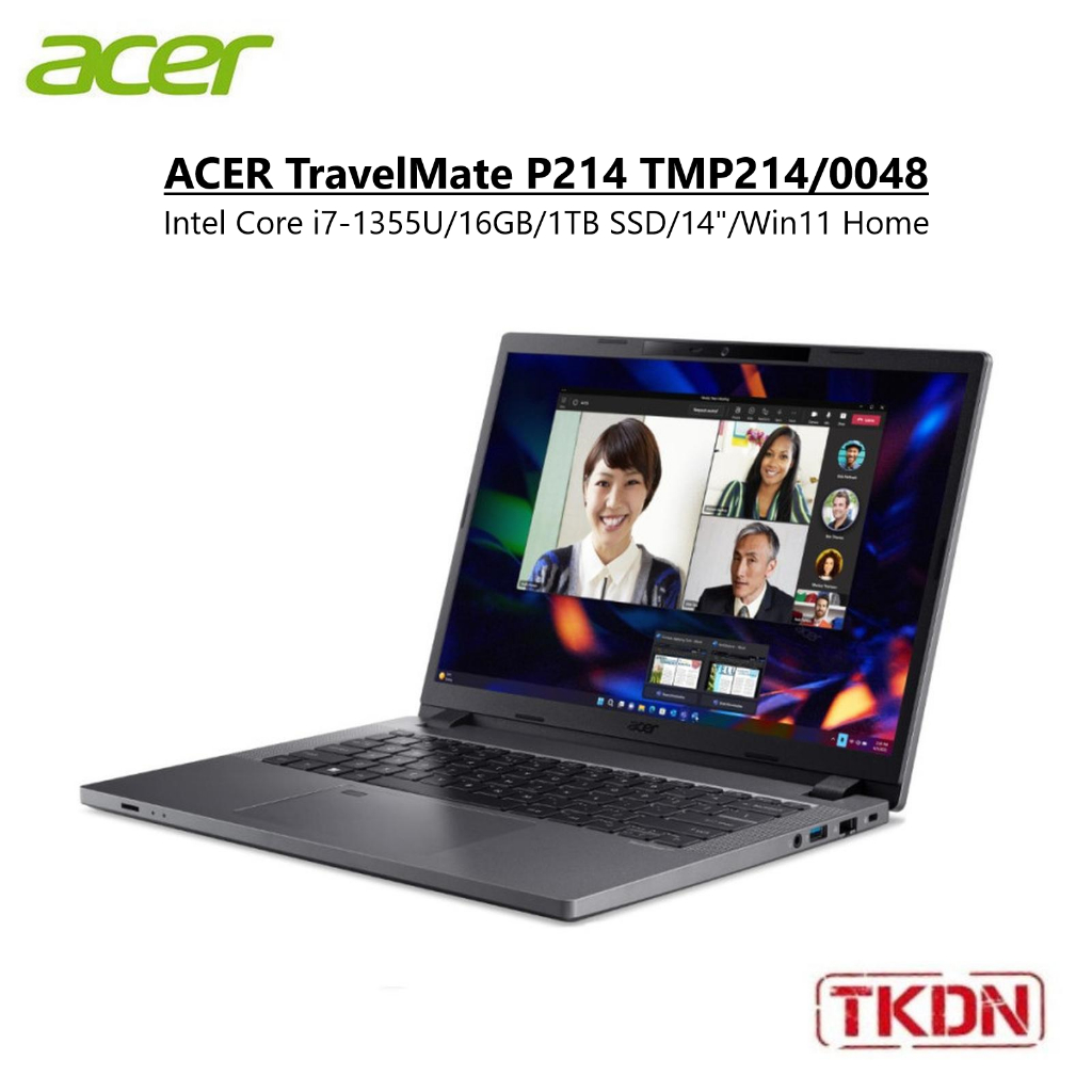 ACER TravelMate P214 TMP214/0048 - Intel Core i7-1355U/16GB/1TB SSD/14"/Win11 Home - Laptop TKDN