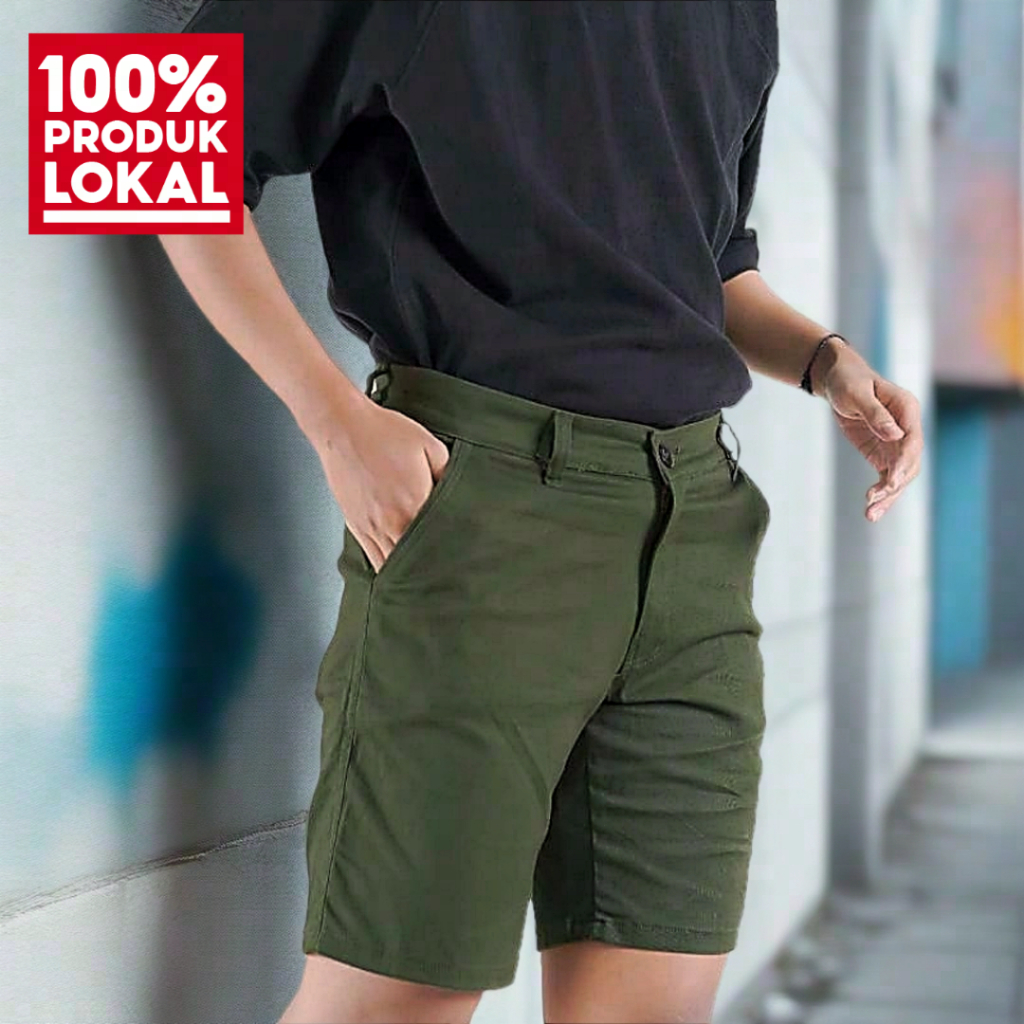 CELANA PENDEK PRIA CHINOS  SELUTUT SANTAI PANTAI