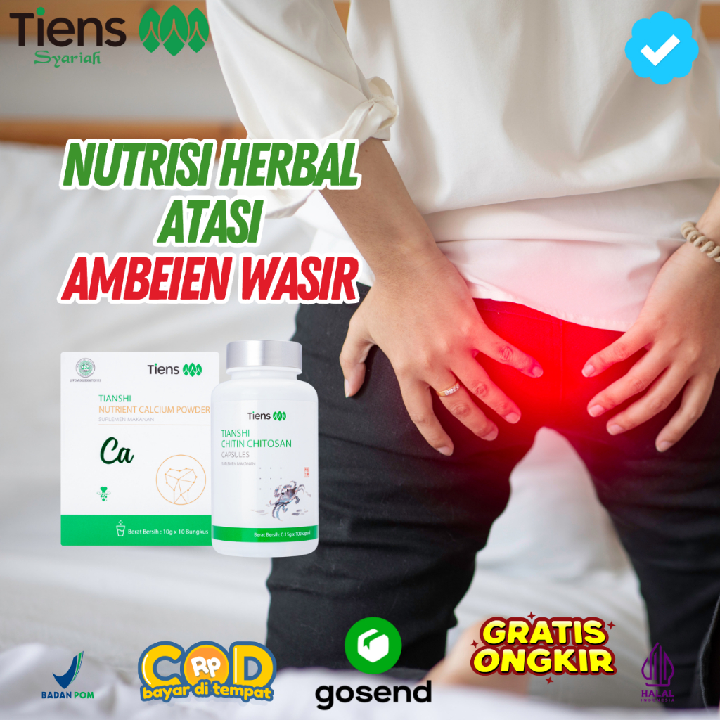 Tiens Tcm Herbal China Ambeien Wasir Ambien Ambeyen Ampuh Fitofarmaka Bpom Halal Original