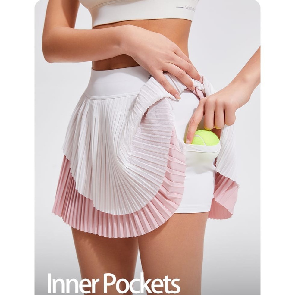 Rok Celana Padel Tenis Golf Wanita Olahraga - Celana Rok Pendek Wanita Gym Lari Padel Tenis CP02
