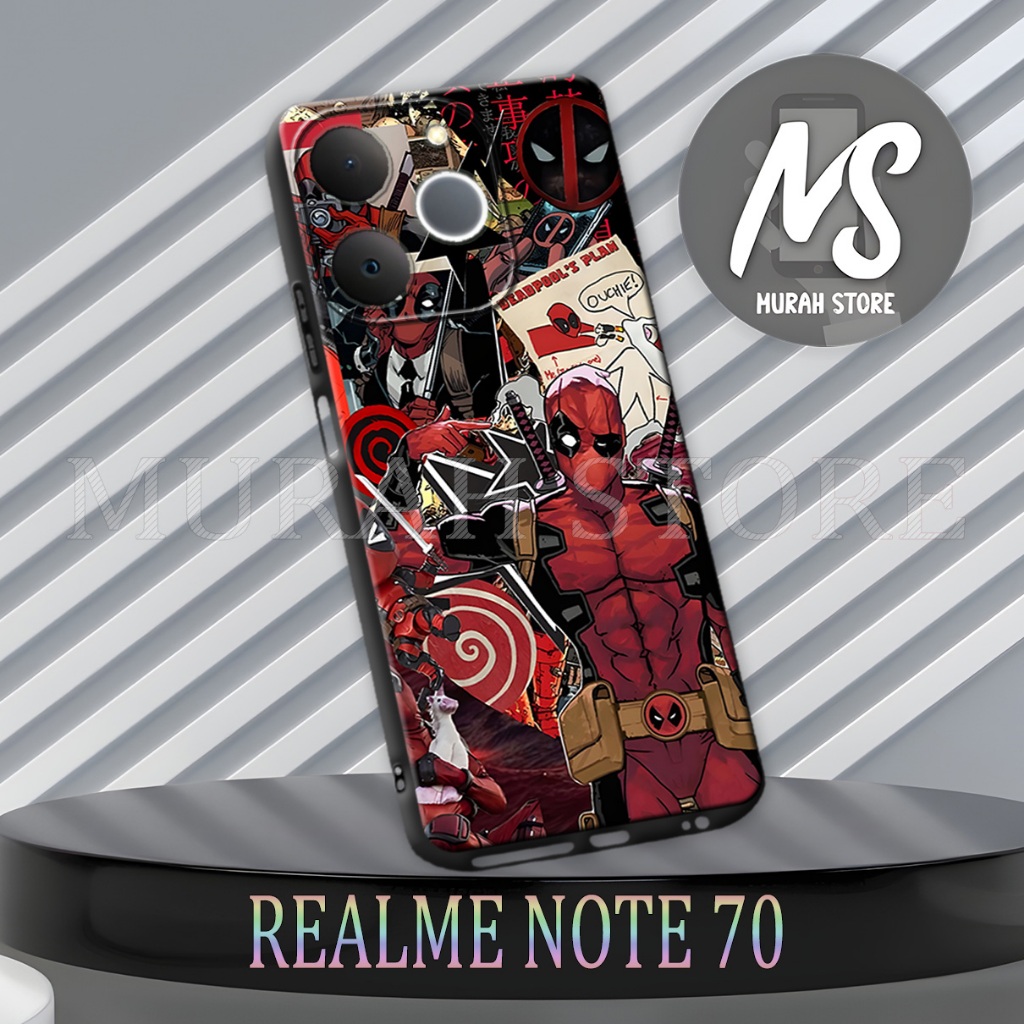 MS49/ Softcase Karet  REALME NOTE 70 / Motif Super Hero / Case Hp REALME NOTE 70 / Silikon REALME NO