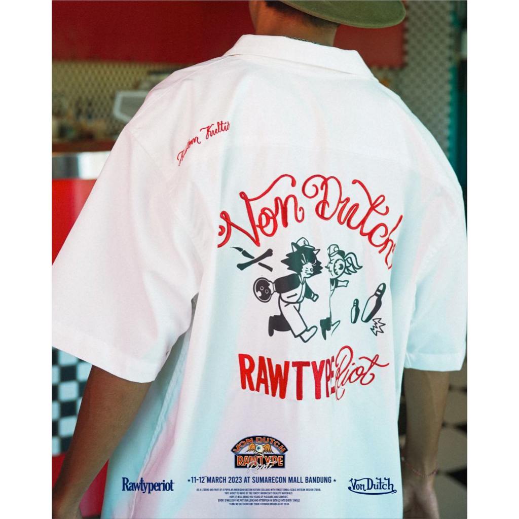 RAWTYPE RIOT X VON DUTCH Workshirt White