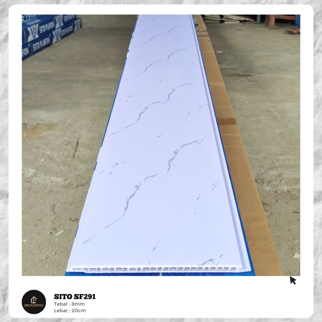 Plafon PVC Glossy Motif Marmer SITO SF291 (PERLEMBAR)