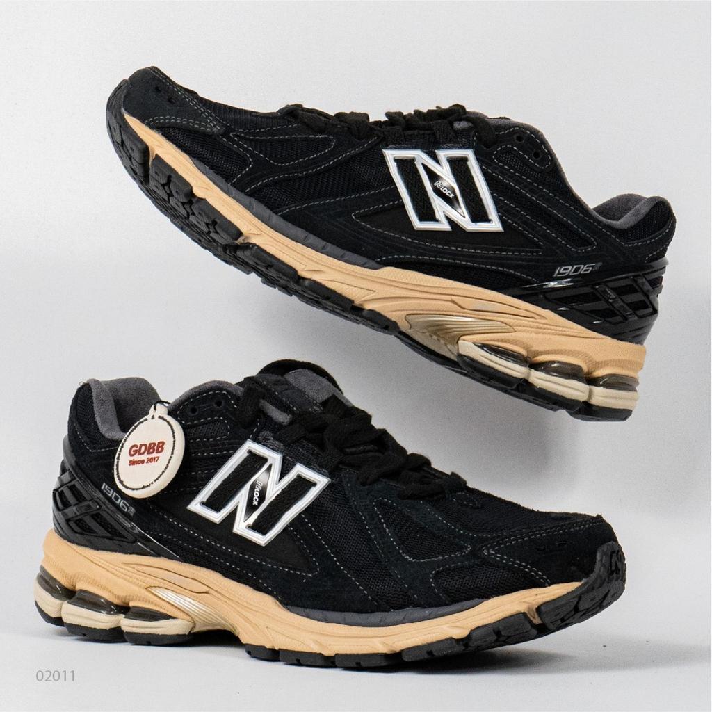 Sepatu New Balance NB 1906R Black Cream White Sepatu Casual Gym Olahraga Joging Pria Wanita
