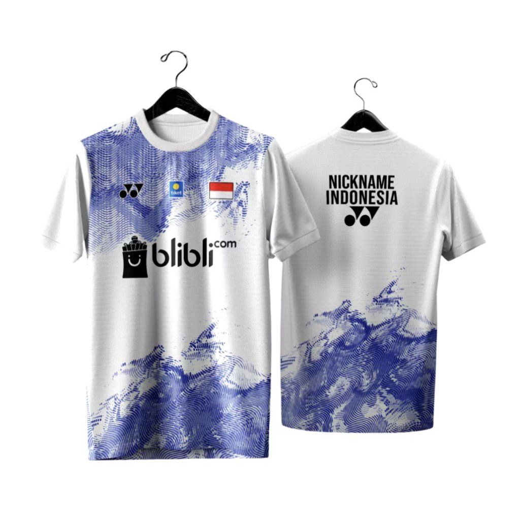 Jersey Badminton Free Custom Nama dan Logo