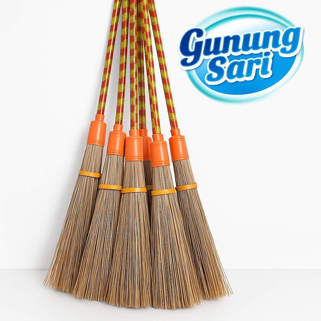 Sapu lantai dan sapu lidi taman