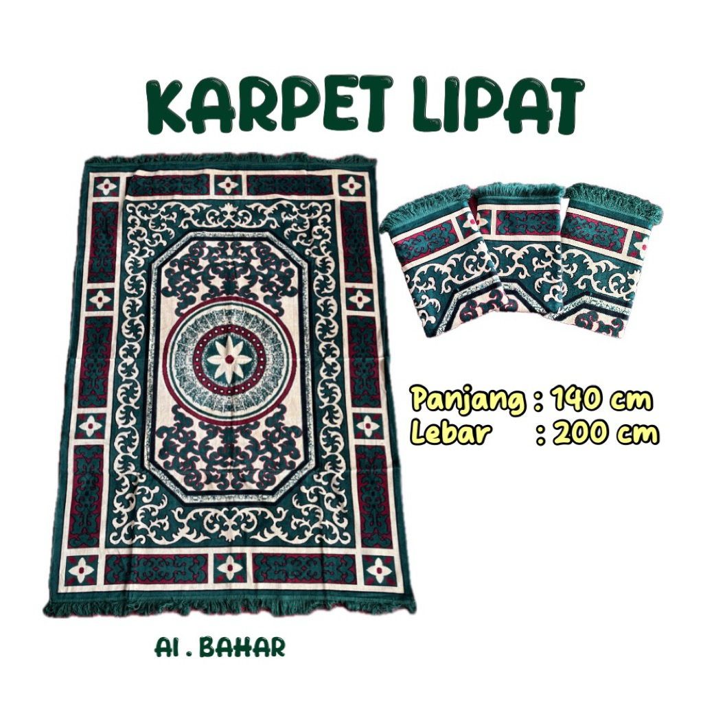 [BISA COD] KARPET PERMADANI KARPET LIPAT HAMBAL SANTAI KARPET TURKY LIPAT