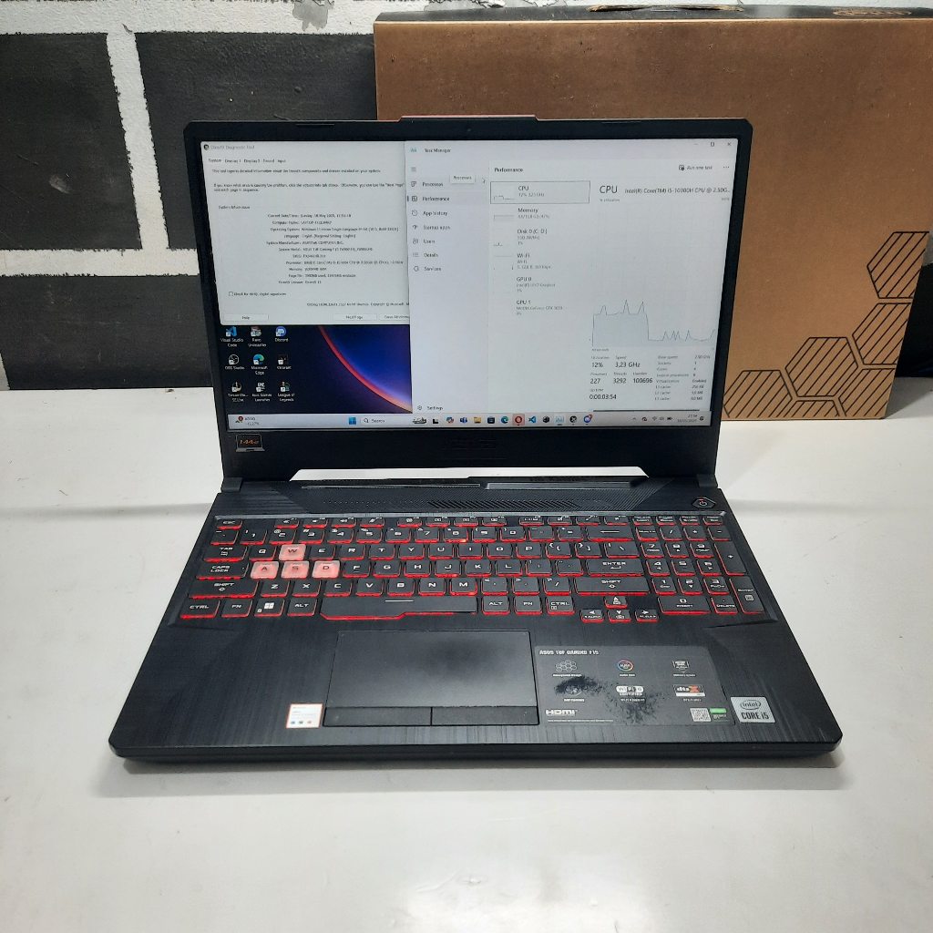 LAPTOP GAMING SECOND ASUS TUF F15 I5-10th FT GTX 1650