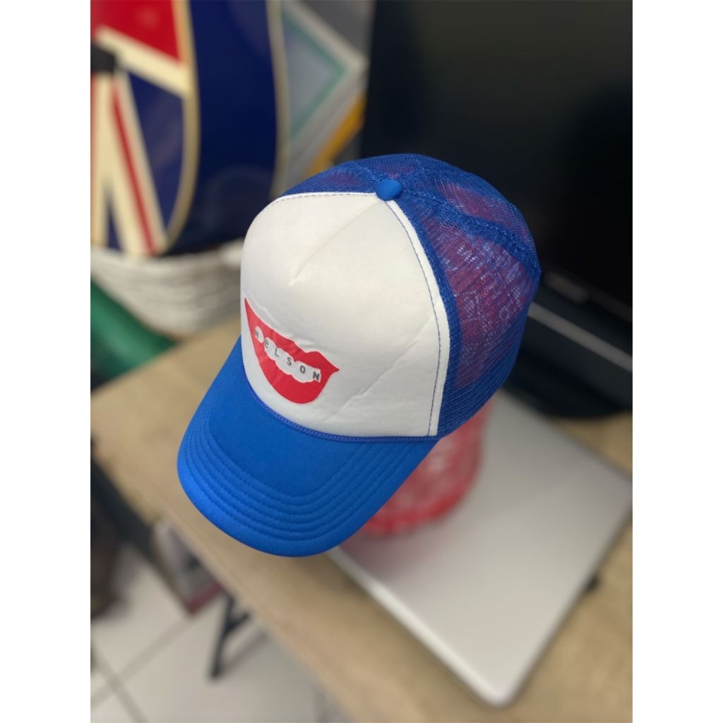 Topi Jaring Trucker 2 warna rope hat tali fitting A frame bekas preloved