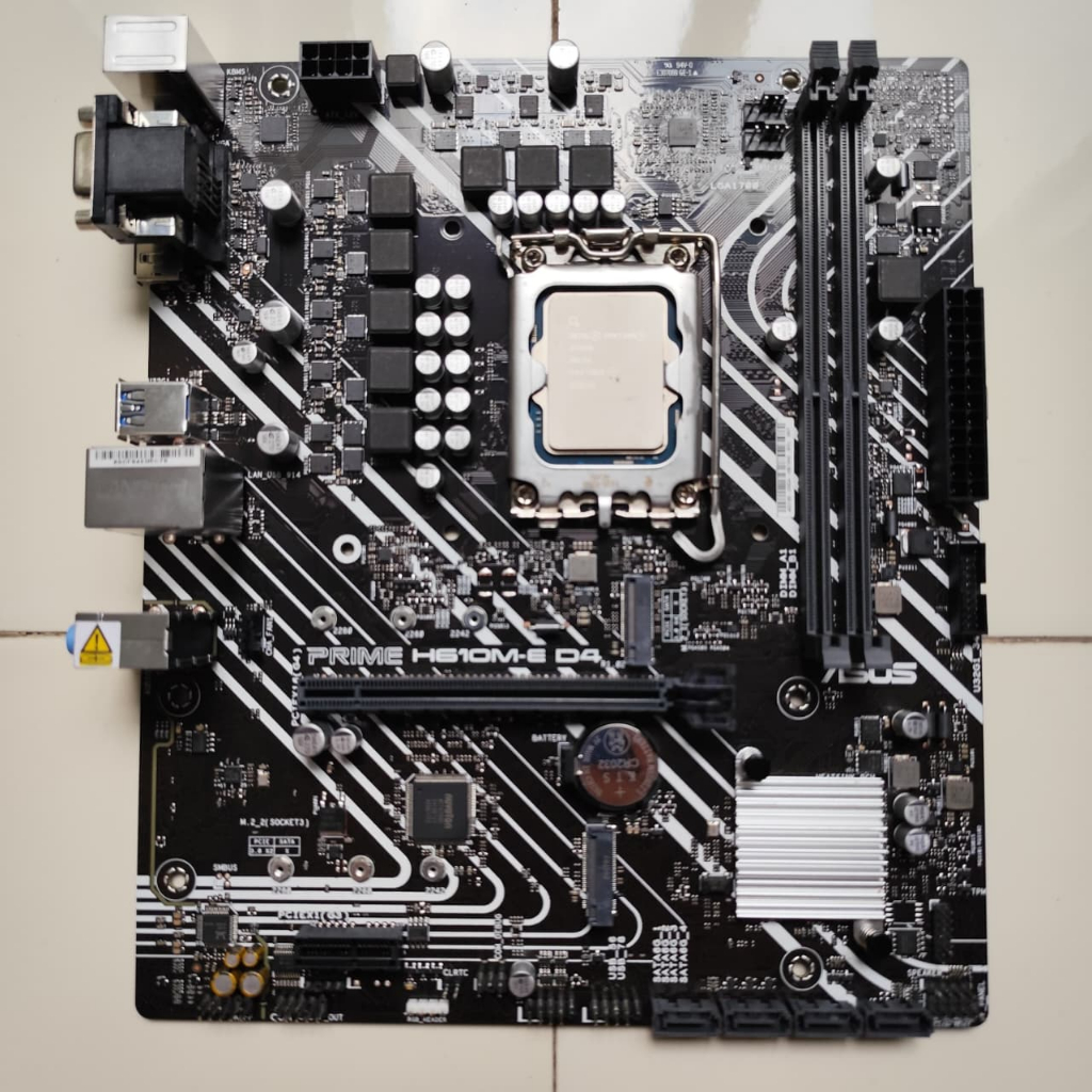 PAKET INTEL PENTIUM GOLD GEN 12 + ASUS H610M E D4