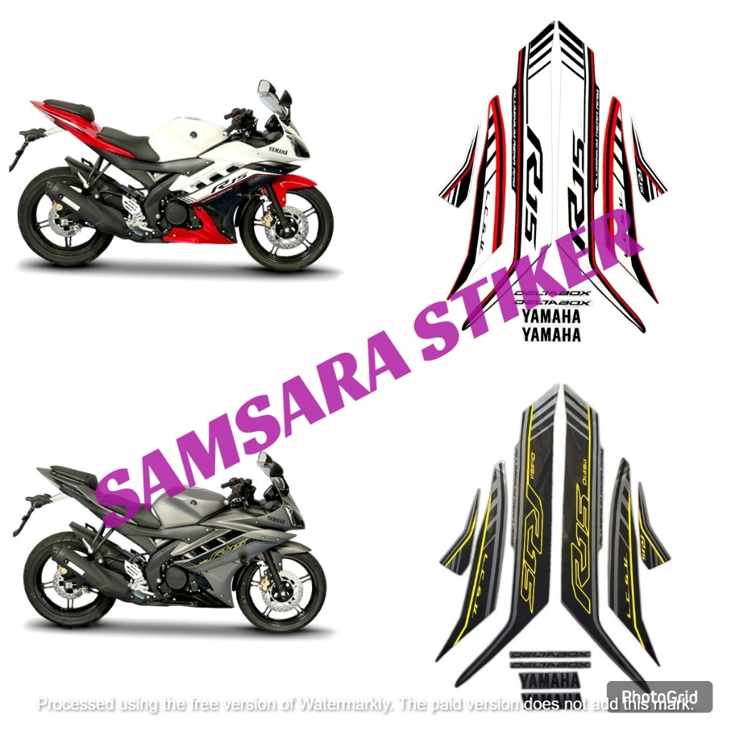 stiker striping motor yamaha r15 2016 standar fullset