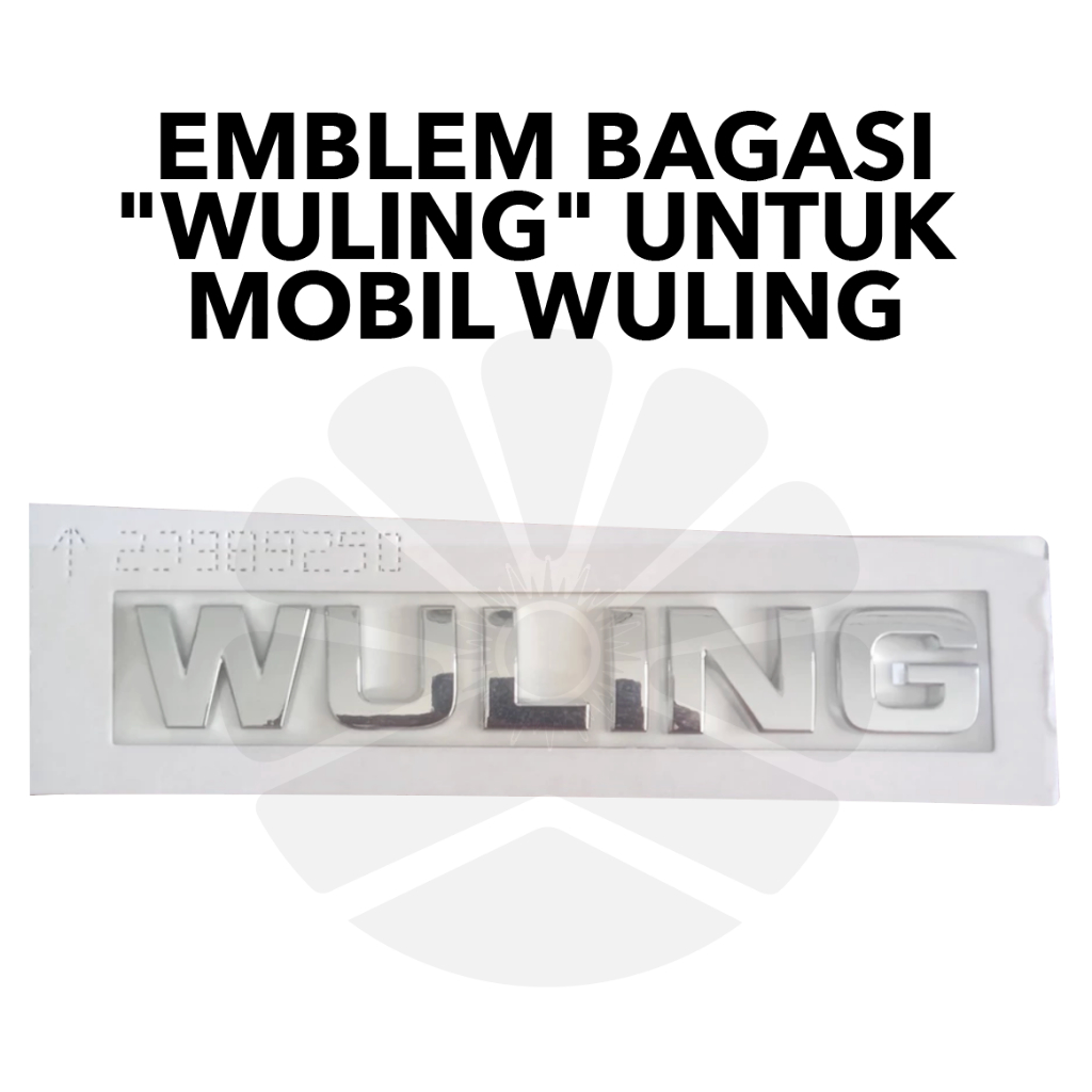 EMBLEM BAGASI "WULING" UNTUK MOBIL WULING