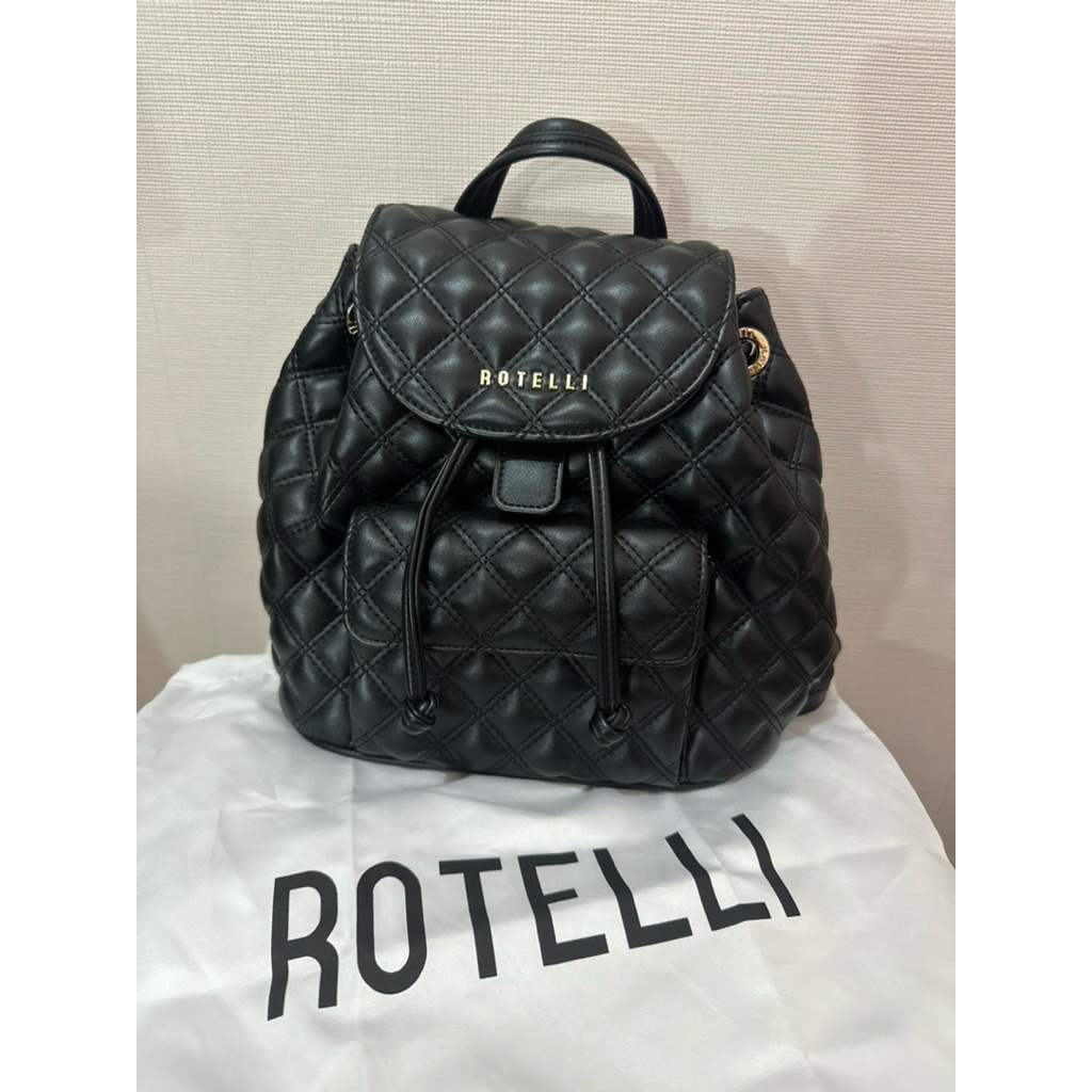 Tas Rotelli Original 100% Hitam BackPack Preloved