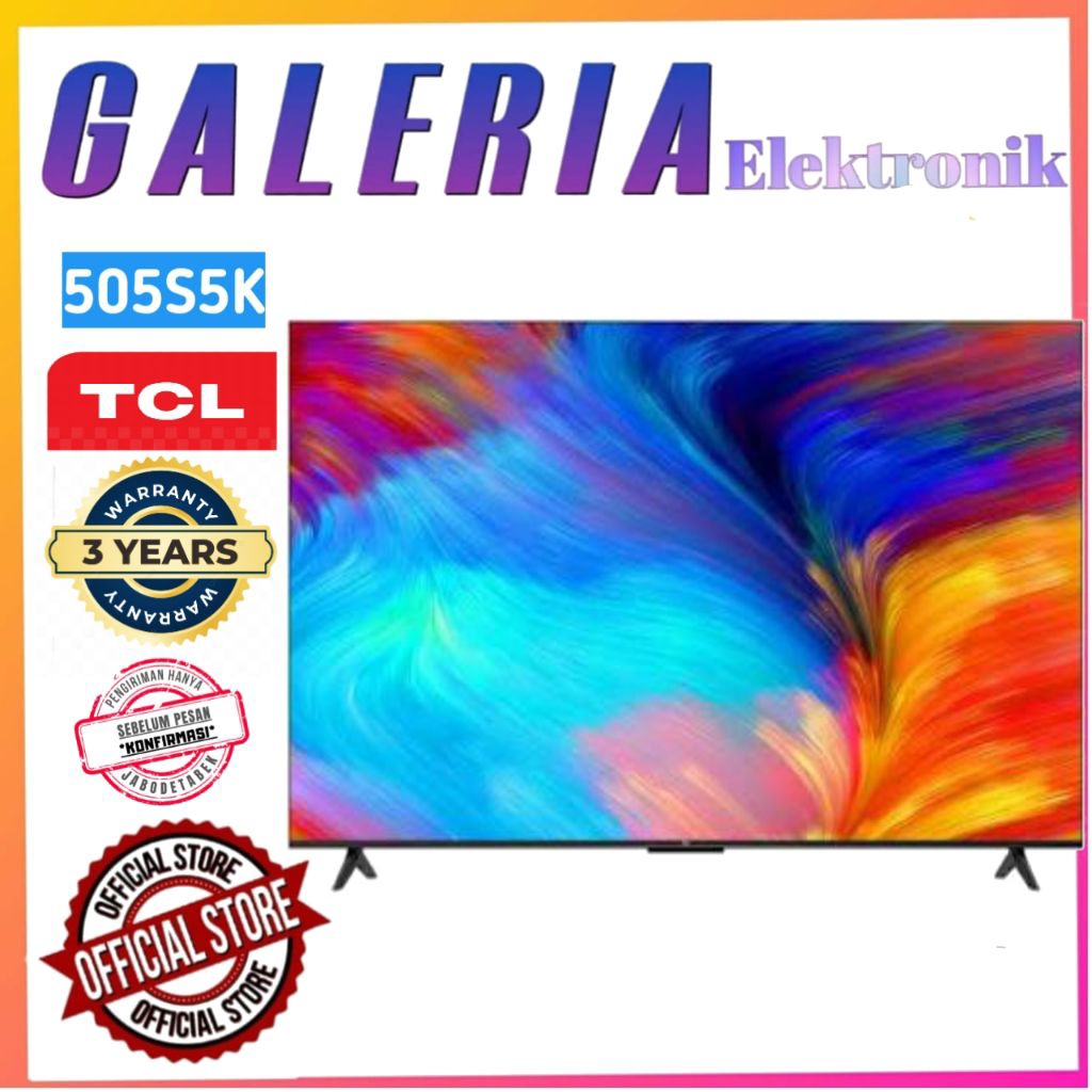 LED TV TCL 50" 50S5K 50 INCH TCL S5K QLED TV ANDROID TV