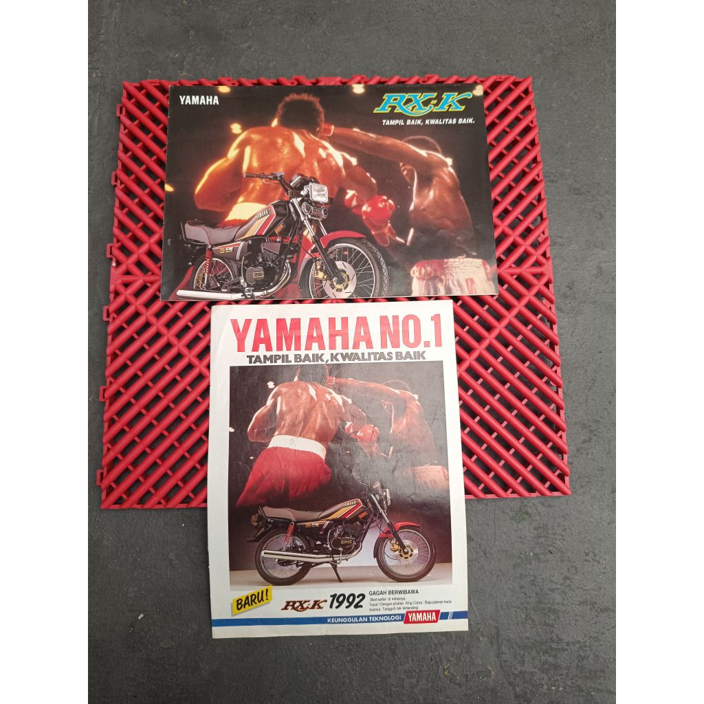 Poster brosur rx king kobra 1991 - 1992 original dealer yamaha