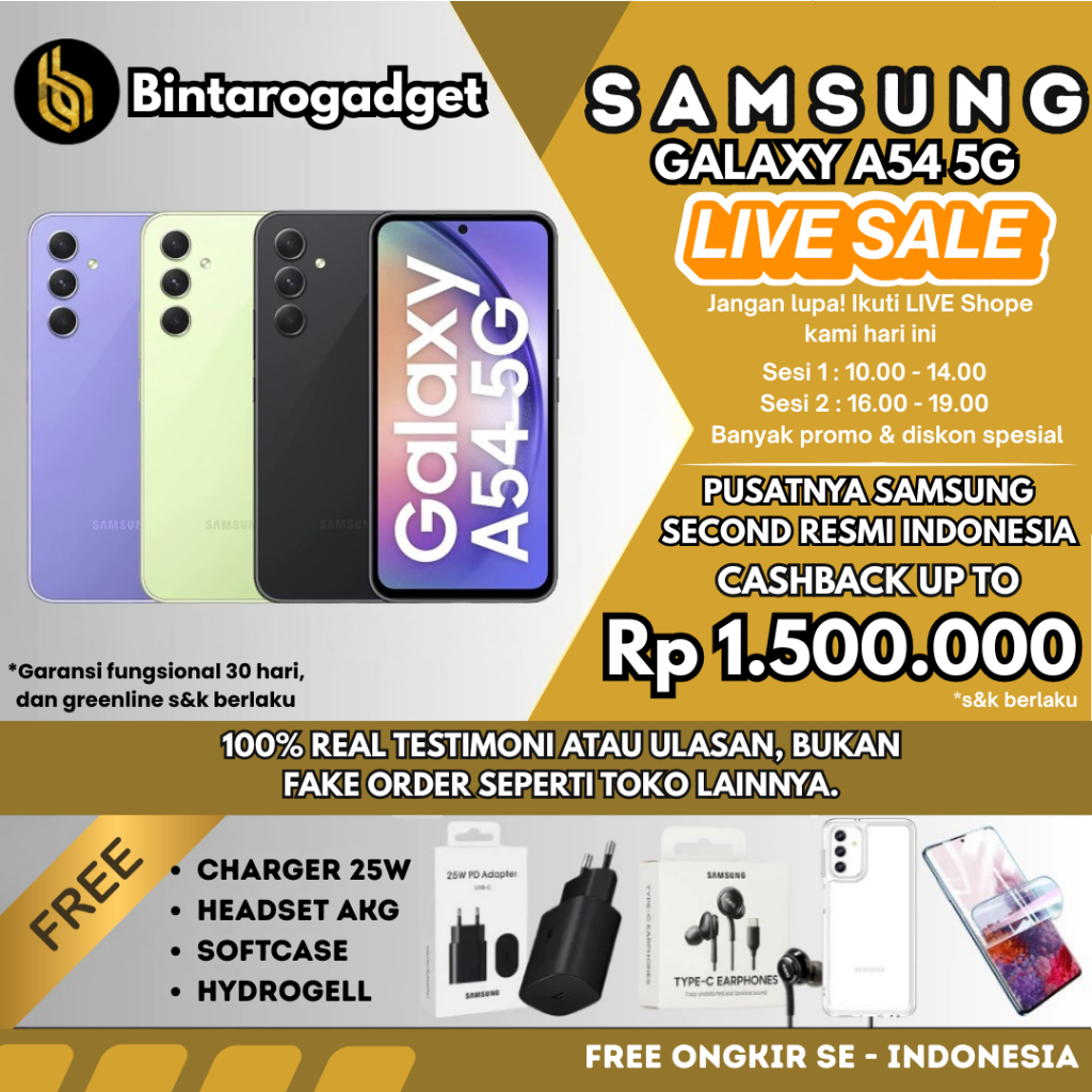 Samsung A54 5G  8/256GB 8/128GB Second Original SEIN