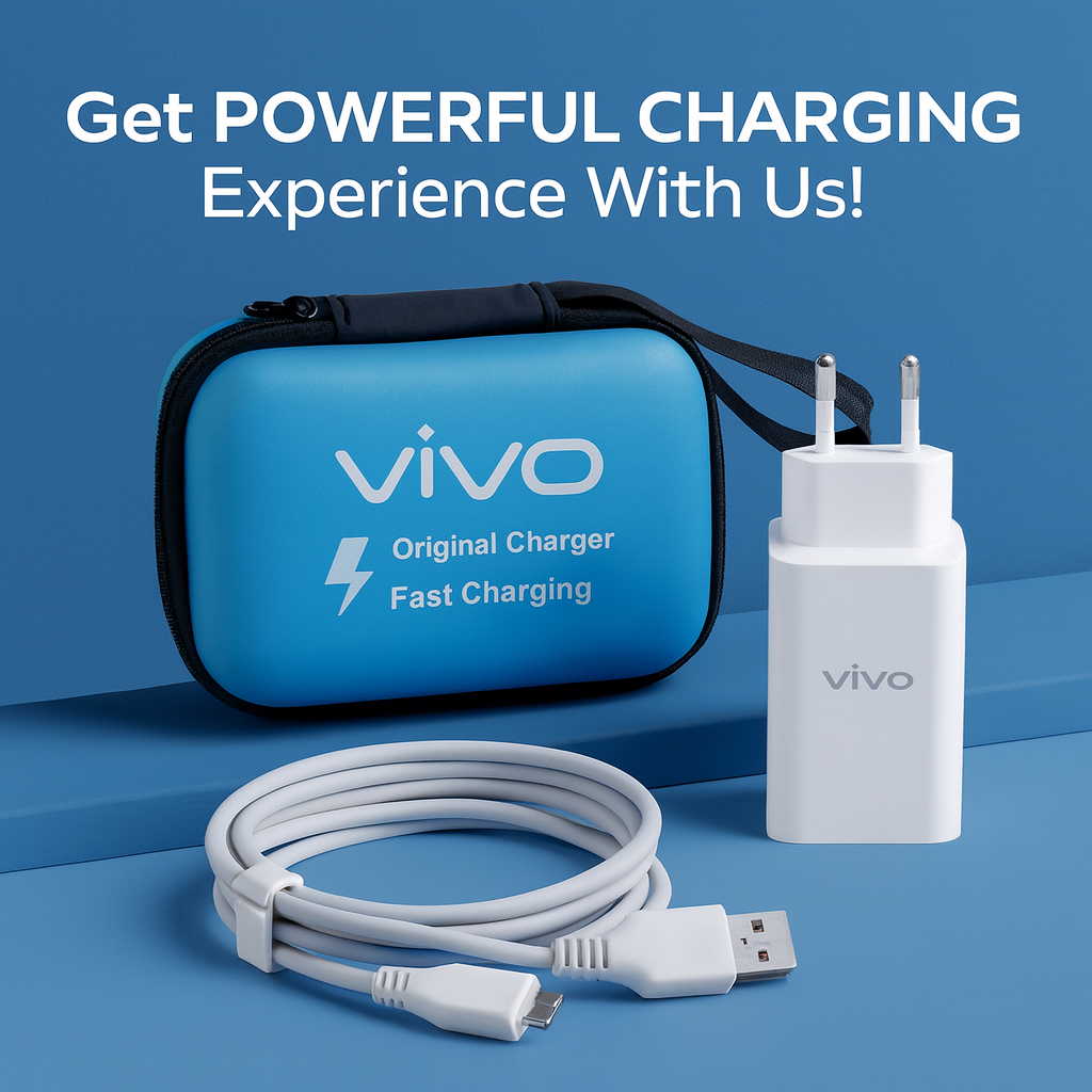 Charger Travel VIVO Super Fast Charging Kabel Data Type C Plus Dompet