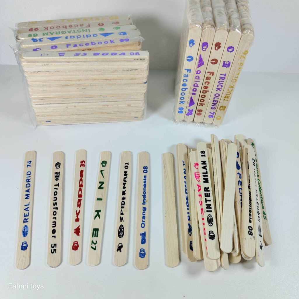 5pak (250pcs) stick sablon stik tinta stick kayu prakarya / Stik Es Krim Kayu sablon 250 pcs Mainan 