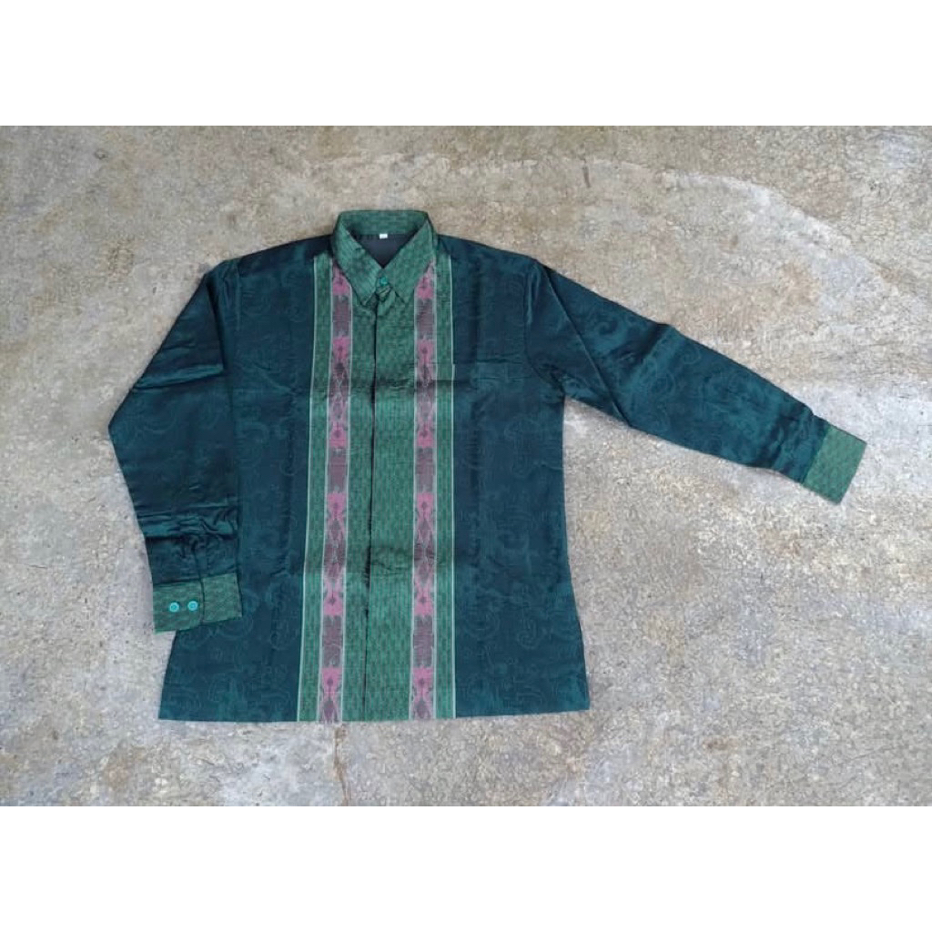 Kemeja Songket Baron, Kemeja Tenun Baron, Kemeja Tenun, Kemeja Tenun Murah, Kain Jepara