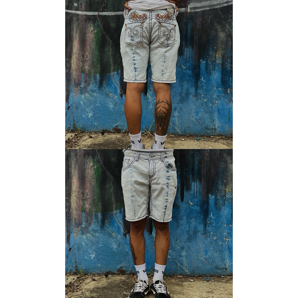 Affliction jeans y2k grunge emo vkei goth poem graphic