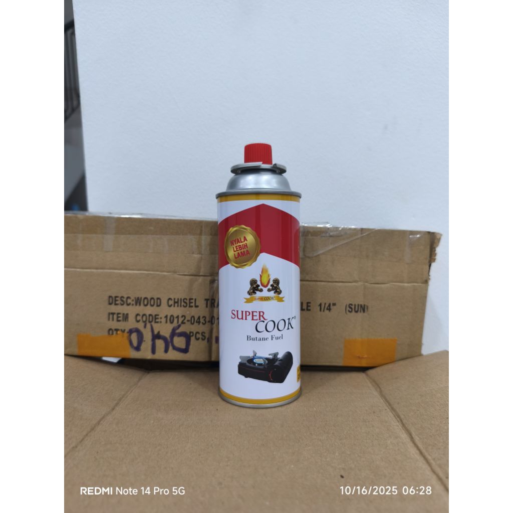 Refill gas kompor portable torch supercook 235gr