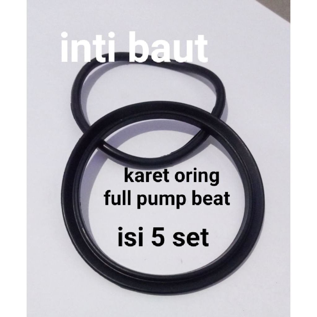 (isi 5 set) karet oring full pump beat .