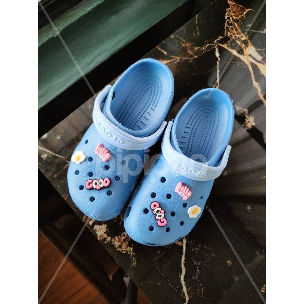 Crocs Original Reject Cutting Biru Denim 24cm