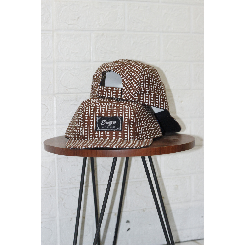 Topi Panel 5 Distro Erigo Premium Pria Wanita Original/topi trend kekinian