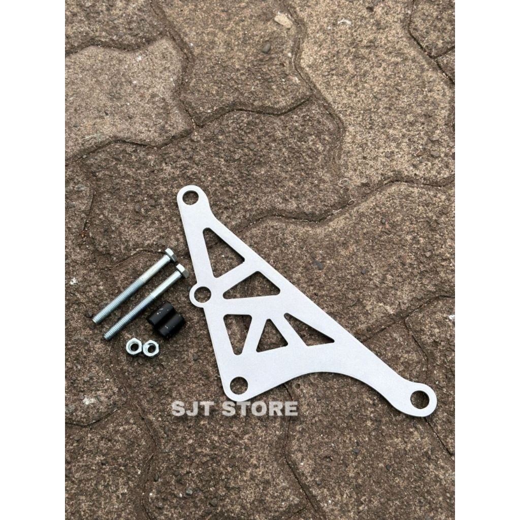 BREKET KNALPOT AREM STYLO 160 SILVER DAN HITAM KNALPOT VARIO PCX 160 RACING TEBAL 3mm POWDER COATING