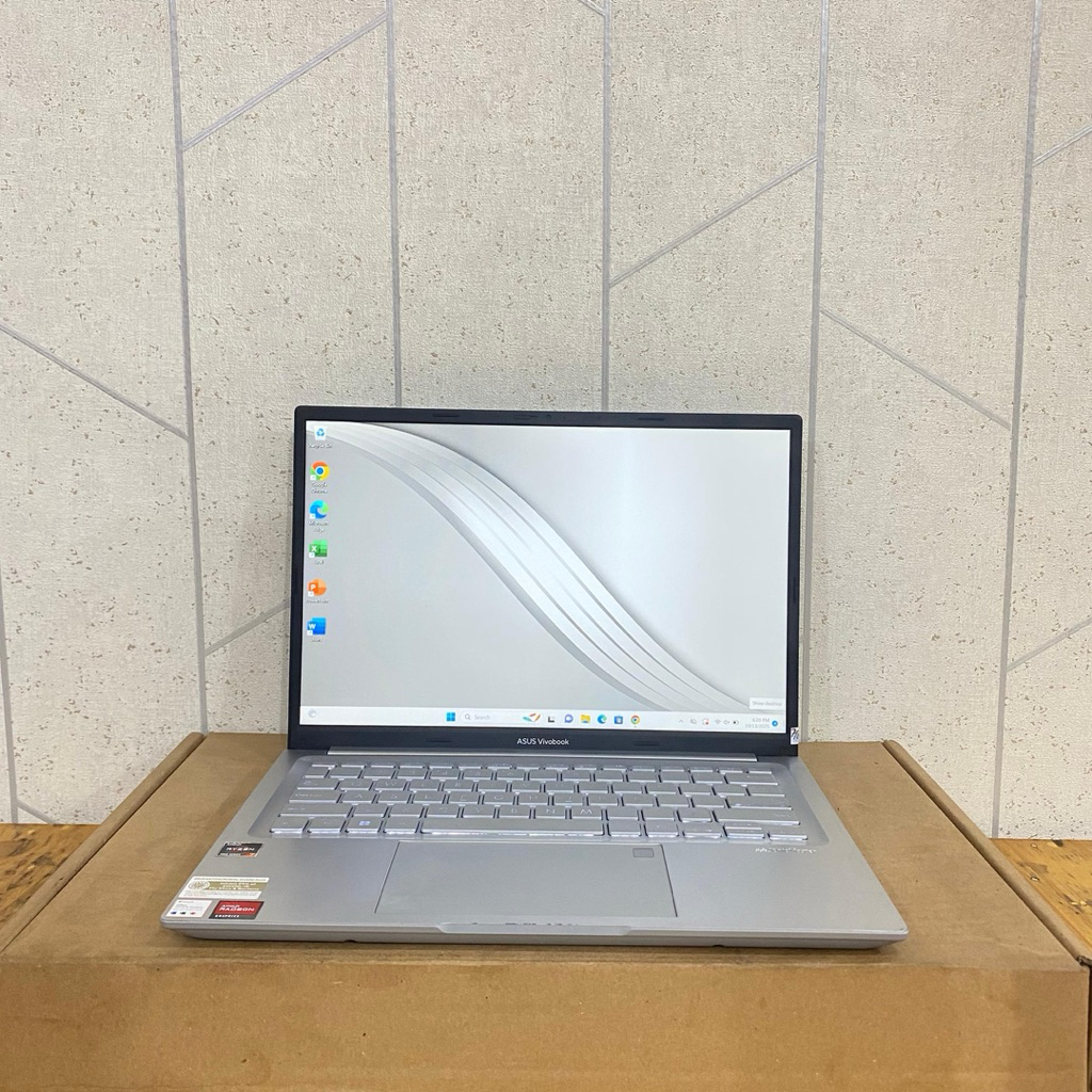 Asus Vivobook 14 M1405YA, Amd Ryzen 7 7730U, Ram 16/512Gb, #IPS, #Backlight, Lengkap, Silver
