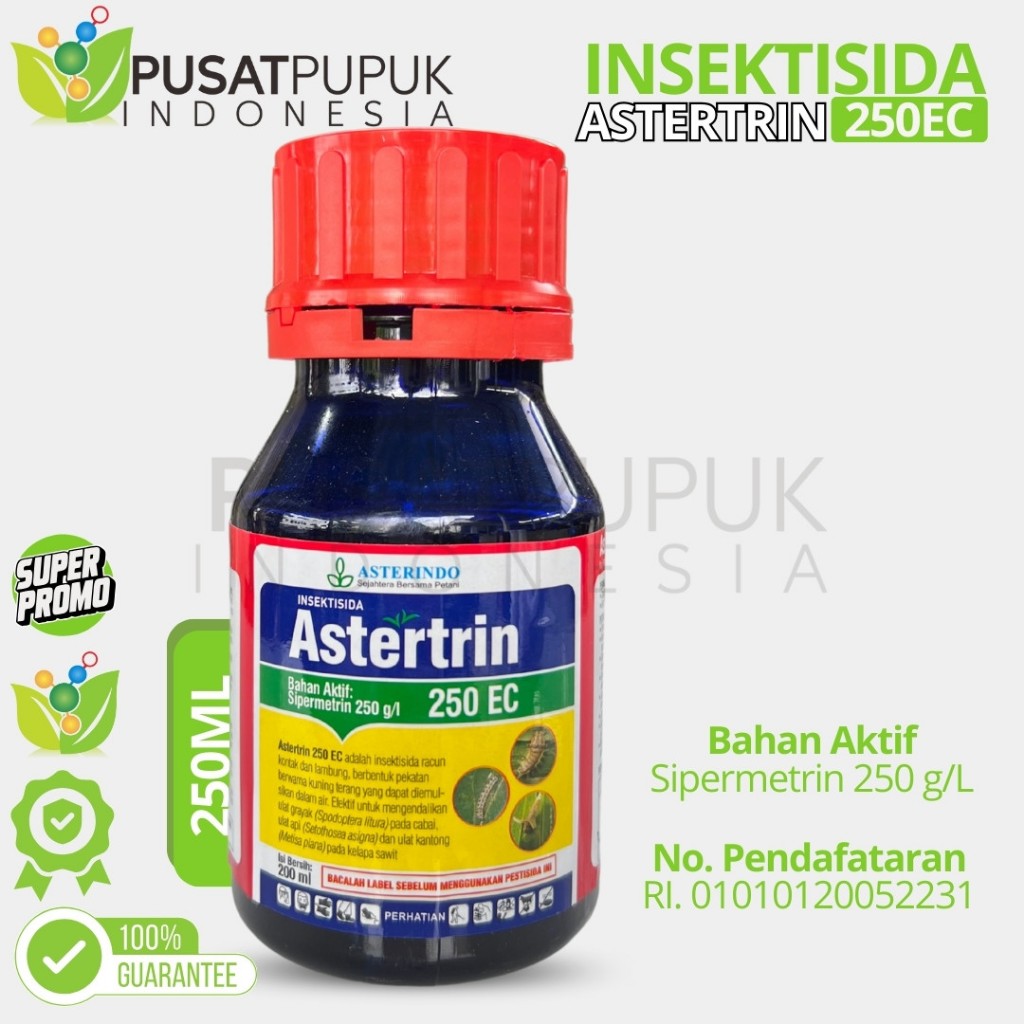 ASTERTRIN 250EC Insektisida 200ML Formula Sipermetrin Atasi Hama Ulat Grayak