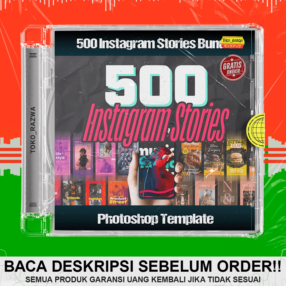 Photoshop Template - 500 Instagram Stories Bundle - 141025