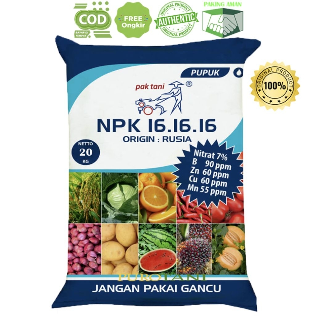 Npk 161616 pak tani  1 kg | NPK 161616 1kg