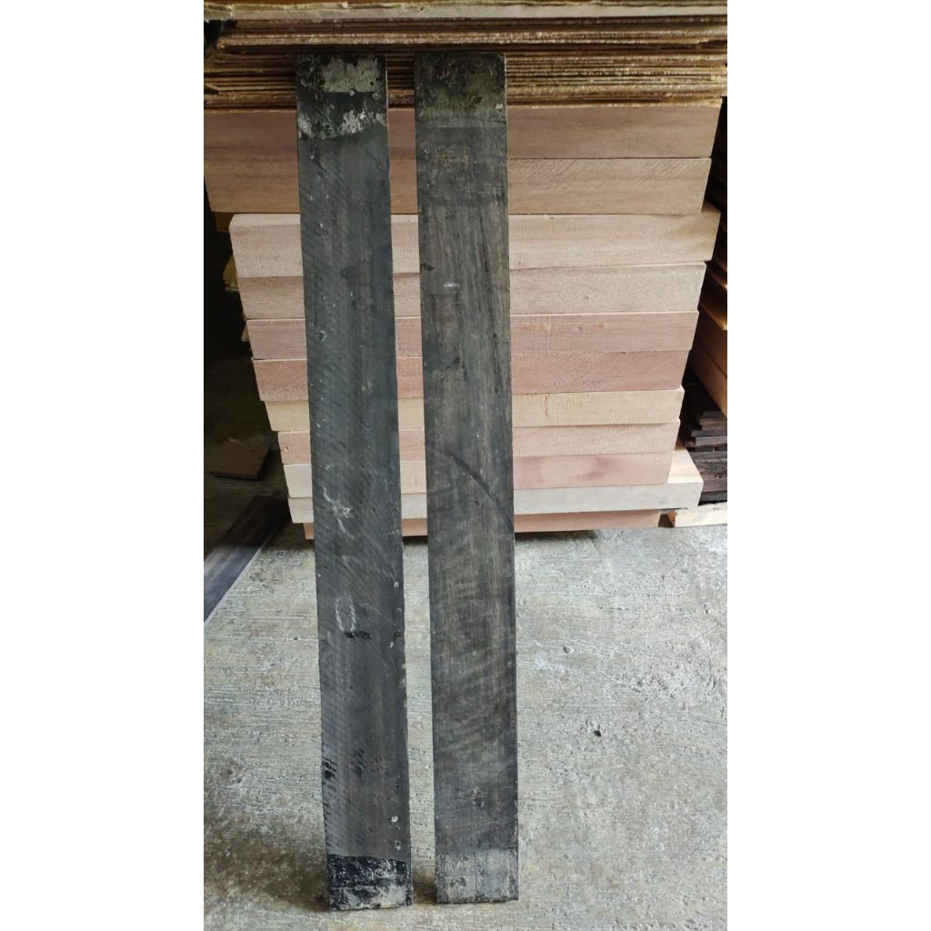 bahan fretboard bass ebony
