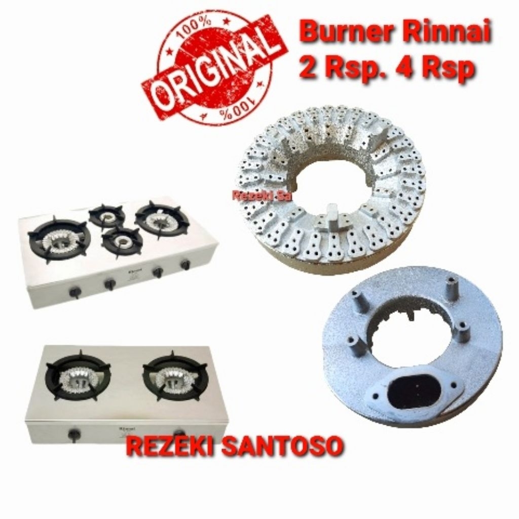 BURNER RINNAI RI 2RSP. 4 RSP. BURNER KOMPOR RINNAI 2 RSP. 4 RSP ORIGINAL - Tungku burner COR Rinnai 
