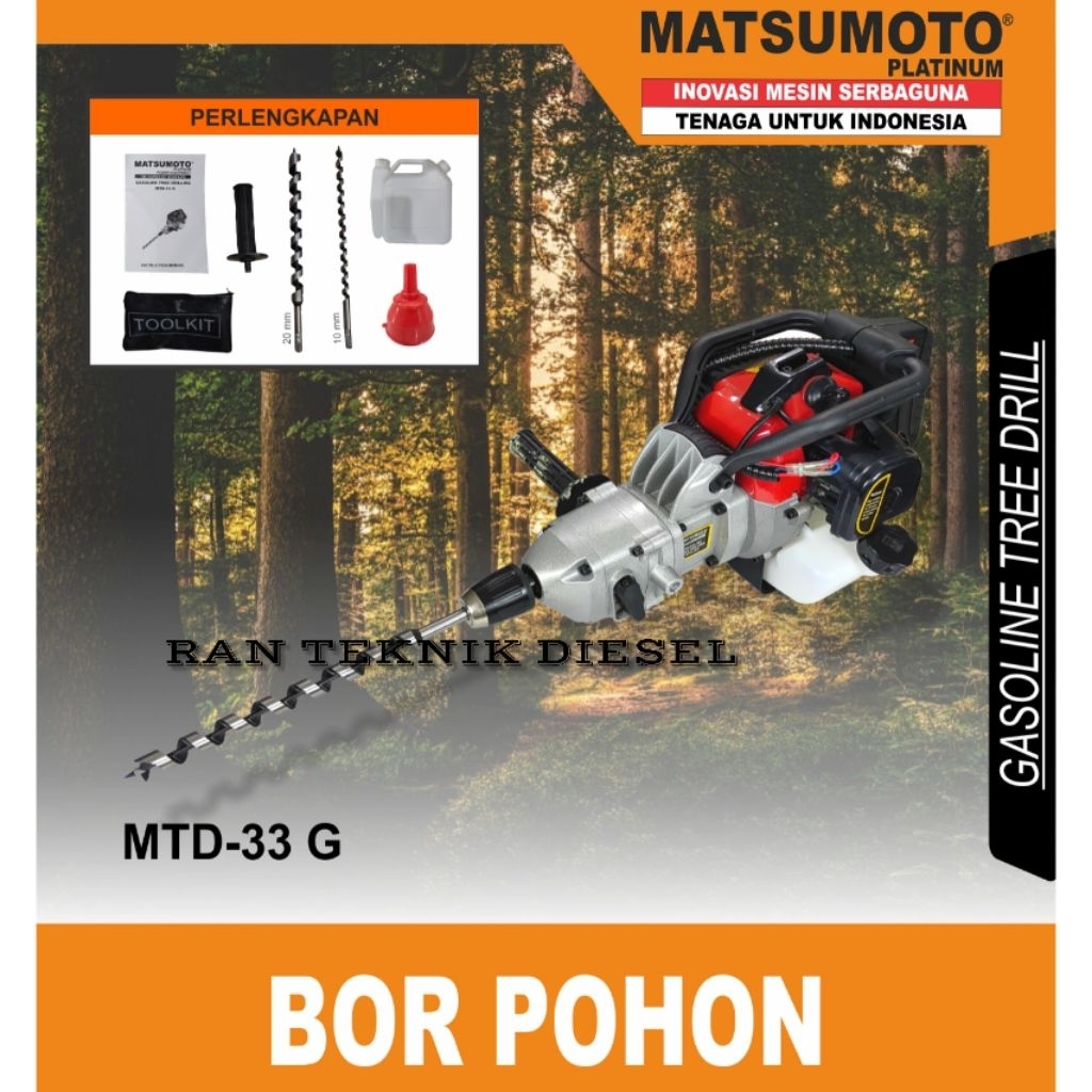 Mesin Bor Pohon MATSUMOTO MTD 33 G / Trimmer Tree Drill