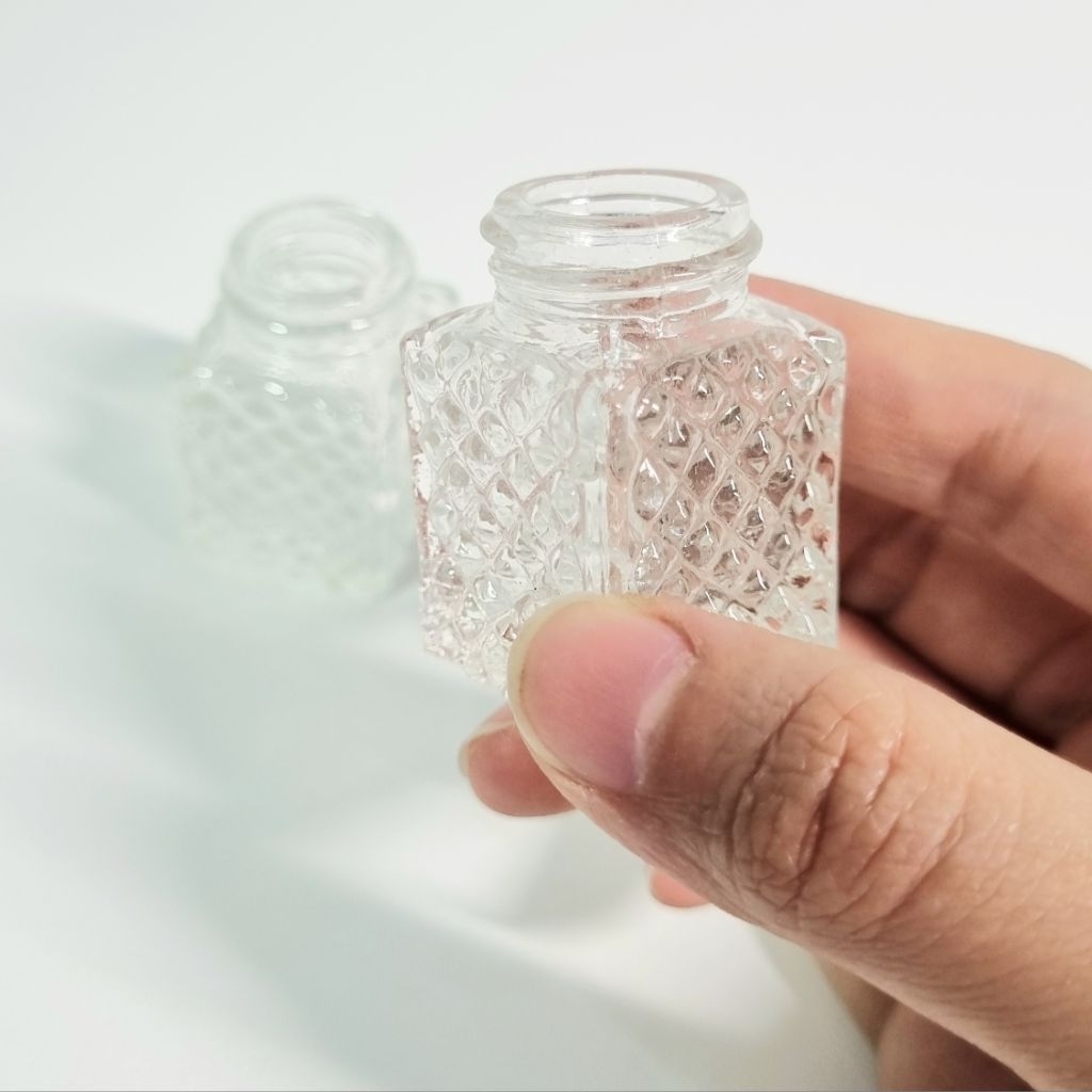 Pot Vas Bunga Botol Kaca Mini Vintage Mini Transparan Kaca Koleksi Cantik