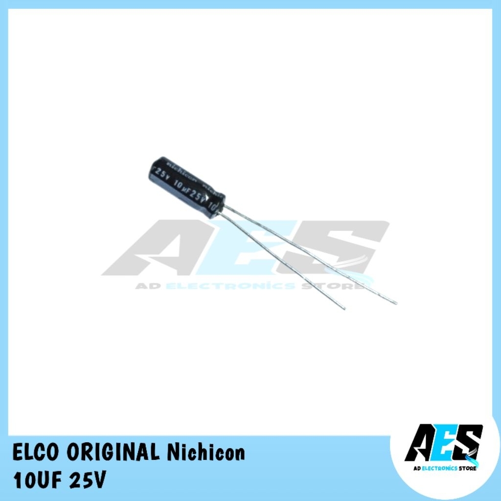 kapasitor elco 10uf 25V | ELCO ORIGINAL NICHICON