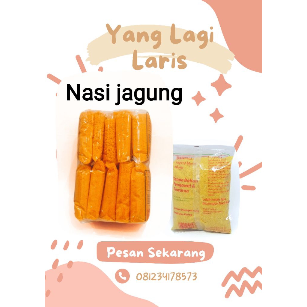 Nasi jagung Trend 10.pcs 13.k, nasi jagung instan penurun gula darah