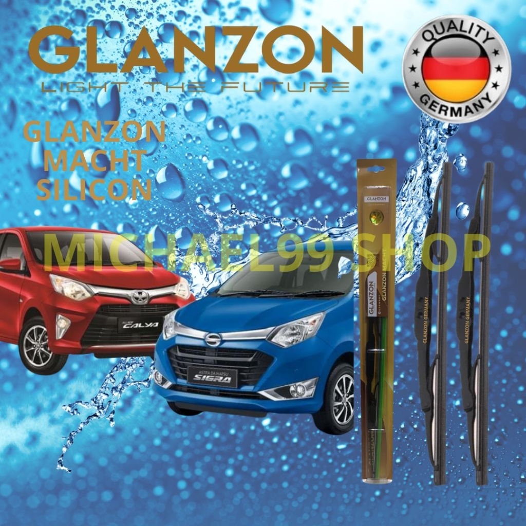 WIPER MOBIL TOYOTA CALYA / SIGRA GLANZON MACHT SILICON PREMIUM ORIGINAL - WIPER MOBIL GLANZON MACHT 