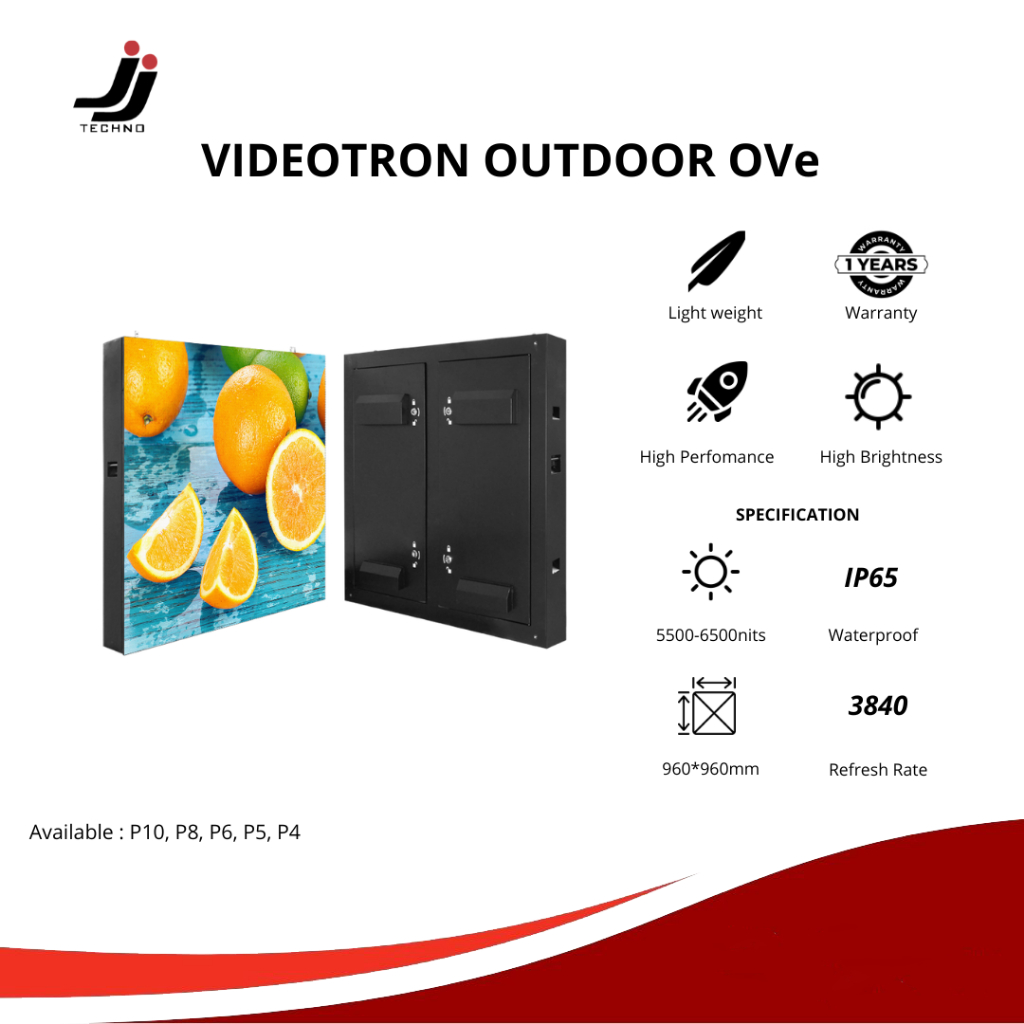 Videotorn Outdoor OVe Series P10 P8 P6 P5 P4