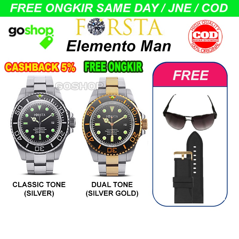 FORSTA 115 ELEMENTO DUAL TONE / CLASSIC TONE - JAM TANGAN PRIA MEWAH