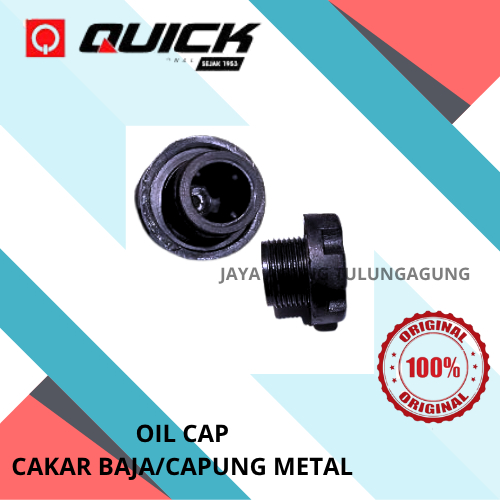QUICK OIL CAP CAKAR BAJA/CAPUNG METAL / QUICK TUTUP OLI MESIN CAKAR BAJA/CAPUNG METAL / TUTUP OLI GA