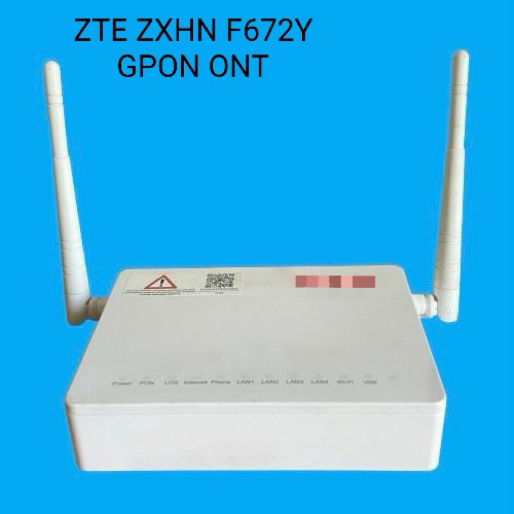 ZTE ZXHN F672Y GPON ONT Dualband Router dengan Antena Ganda untuk Koneksi Internet Cepat dan Stabil